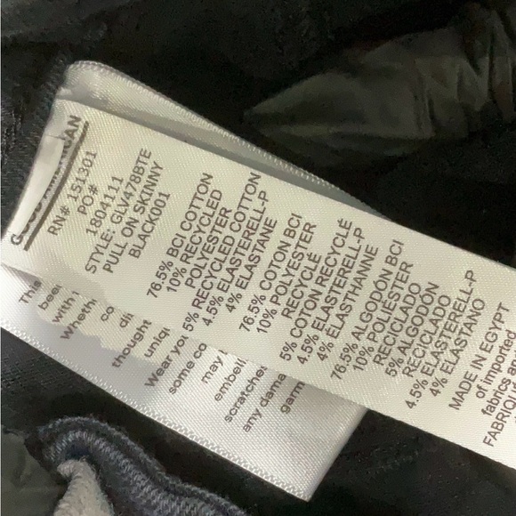 Good American Black Pull On Skinny Jeans - Picture 5 of 5